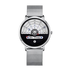 Годинник наручний DOM M-1288 кварцовий — Срібло