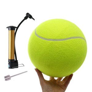 М'яч тенісний великого розміру 24 см + Насос, для собак, ігор із дітьми