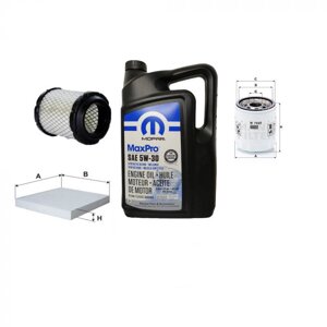 Комплект для ТО на Jeep Compass '06 -16 5W -30 (масло, салон, повітря, масло)