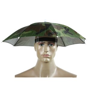 Міні - парасолька у вигляді капелюха камуфляж 55 см VKTECH №741