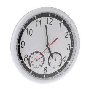 Настінний годинник з термометром і гігрометром OOTDTY №0057