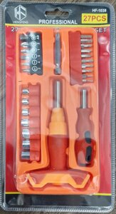 Викрутка Т — подібна p набором біт і головок 27в1 для ремонту No2286