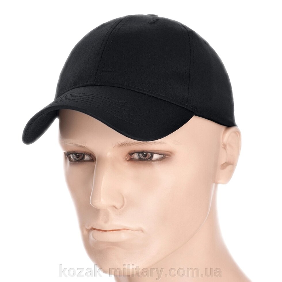 Бейсболка з липучкою Flex ріп-стоп Black від М-Тас S/M ##от компании## "КOZAK "military - ##фото## 1