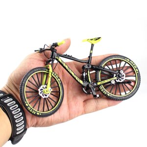 Фінгербайк RESTEQ, Металевий finger bike, Міні гірський фінгербайк, зменшена модель велосипеда 1:10