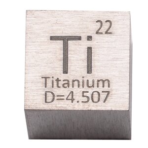 Титановий куб 10х10х10мм. Титановий кубик 99.5%Кубик із титану RESTEQ
