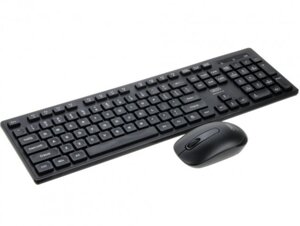 Бездротовий комплект XO KB-02 2.4G Wireless клавіатура і мишка - Black