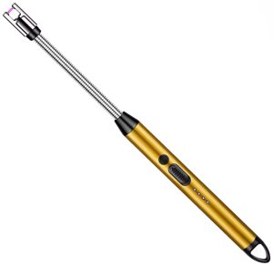 Імпульсна USB запальничка Primo з вбудованим акумулятором для газової плити, духовки, розпалу - Gold