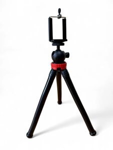 Гнучкий штатив восьминіг Primo Octopus Big з кріпленням KR01 для смартфона - Black/Red