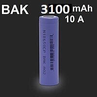 Акумулятор BAK N18650CP Li-Ion 3.6V 3100 мАч / 10 А від компанії Інтернет-магазин Кo-Di - фото 1
