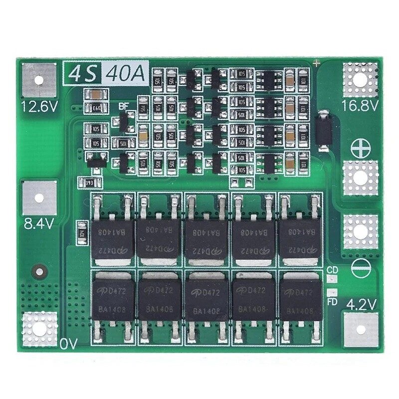 Контроллер BMS 4S 40A с балансировкой (плата защиты PCM) ##от компании## Интернет-магазин Кo-Di - ##фото## 1