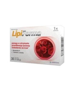 Добавка для підтримки рівня холестерину в крові, Ліпіформа, LipiForma, 30 шт