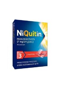 Niquitin 3 - нікотиновий пластир від нікотинової залежності, 7 мг / 24h, 7 шт.
