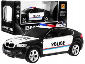 Машина на радіокеруванні "BMW X6 police ", масштаб 1:24, чорна (866-2404P)