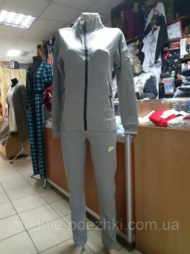 Демісезонний Спортивний костюм для дівчинки підлітка NIKE сірий 158 164 170