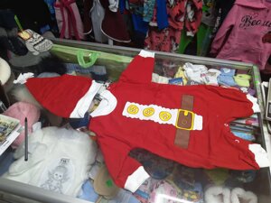 Велюровий костюм дитячий Новорічний для малюків 68 74