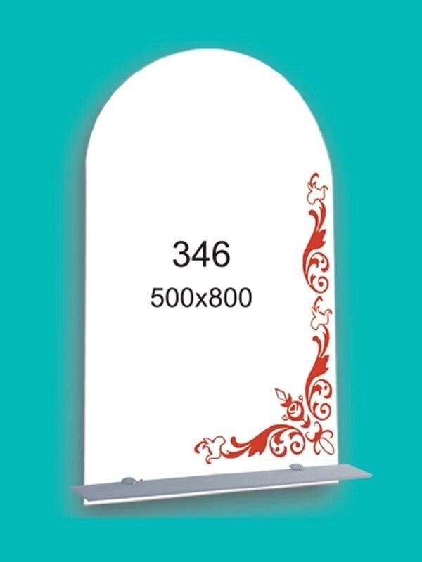 Дзеркало для ванної кімнати 500х800 Ф346 від компанії Інтернет-магазин "KOMAMI" - фото 1