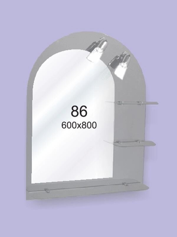 Дзеркало для ванної кімнати 600х800 Ф86 БЕЗ СВІТИЛЬНИКІВ від компанії Інтернет-магазин "KOMAMI" - фото 1
