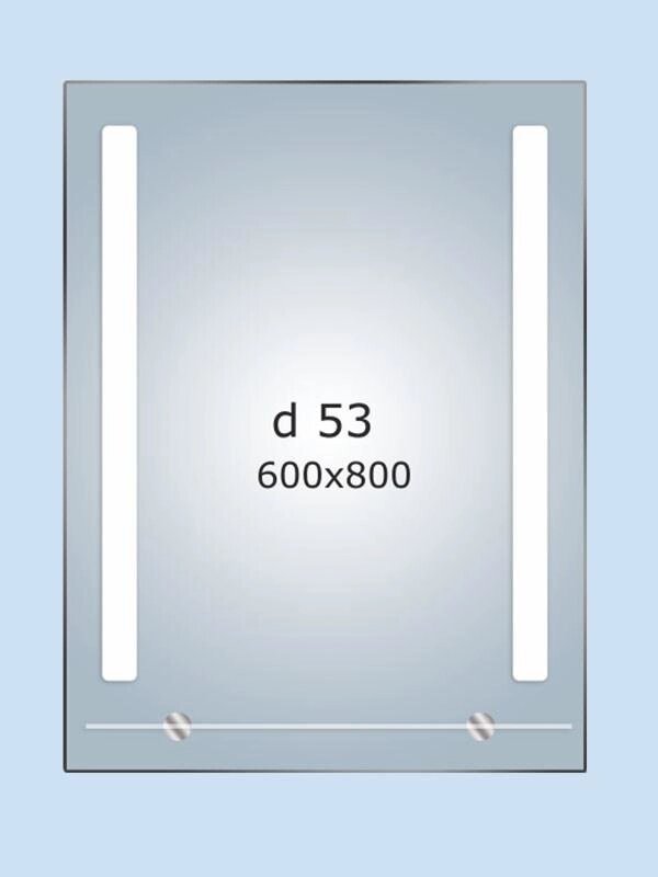 Дзеркало LED (60 * 80 * 2 см) PR-D53 з полицею від компанії Інтернет-магазин "KOMAMI" - фото 1
