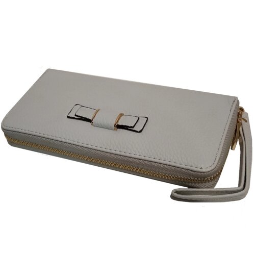 Клатч-гаманець жіночий з бантиком Classic&Style Сірий (GSK5)
