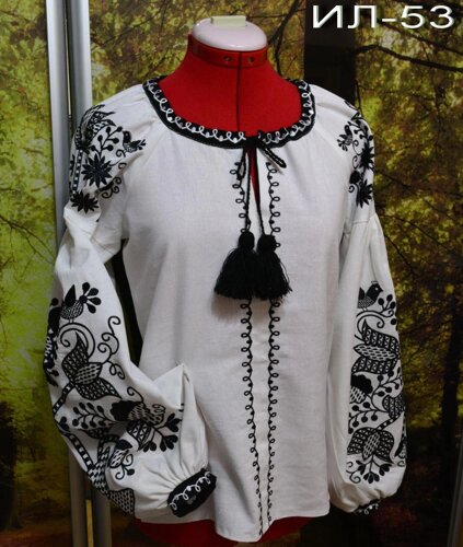 Вишита жіноча блузка-вишиванка в стилі бохо "Білявка"