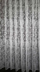 Тюль мармур жакард білий на метраж та з пошиттям