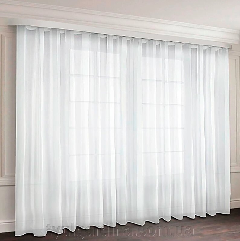 Тюль пошита готова 6 м/2,78 м з шифона в зал від компанії "Тюль гардина" інтернет-магазин - фото 1