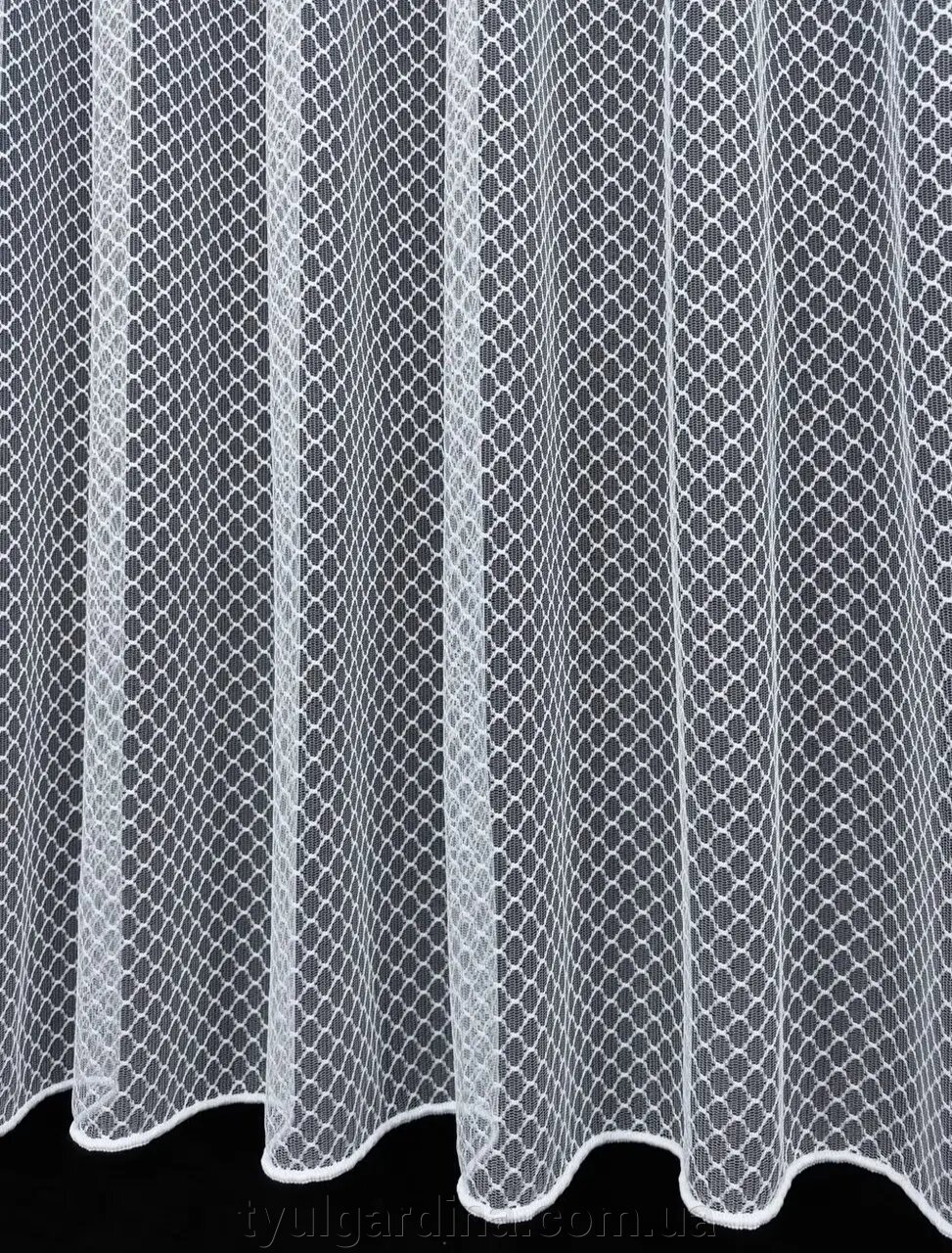 Тюль вензель ромбик жакард від компанії "Тюль гардина" інтернет-магазин - фото 1