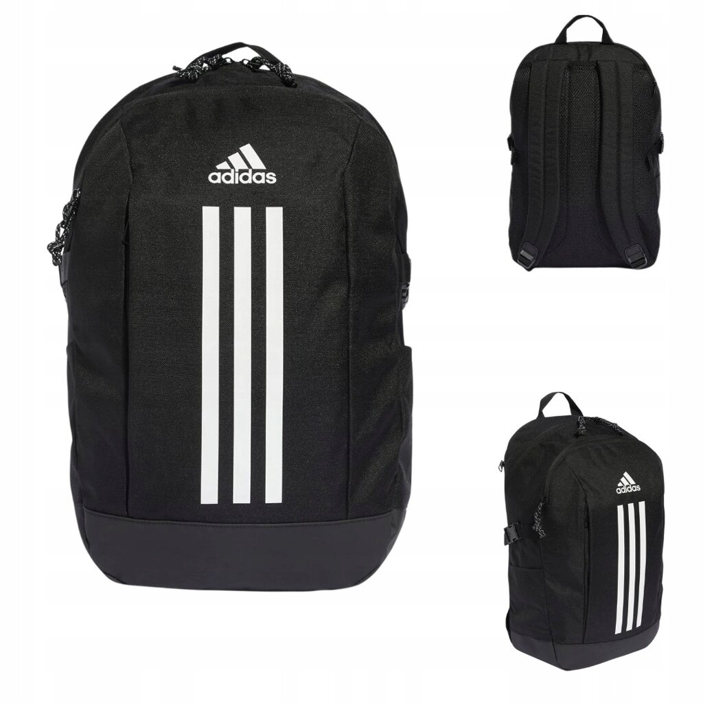 Adidas рюкзак шкільний Power чорний Vii для тренажерного залу до школи відділення для ноутбуку від компанії MyHome - фото 1