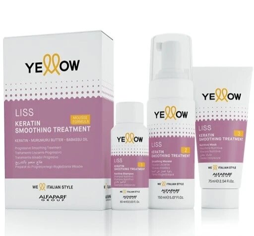 Alfaparf Yellow набір для кератинового випрямлення Liss випрямлення волосся від компанії MyHome - фото 1