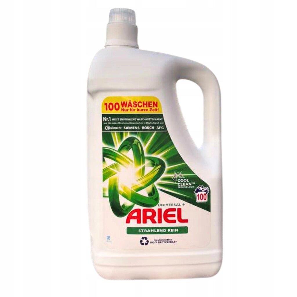 Ariel Universal + гель для білого 100 пр 5 (it) німецька хімія рідина для прання універсальна+ прань 5л від компанії MyHome - фото 1
