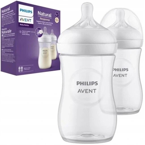Avent набір пляшечок Natural Response Scy903/02 Philips 260мл для немовлят від компанії MyHome - фото 1