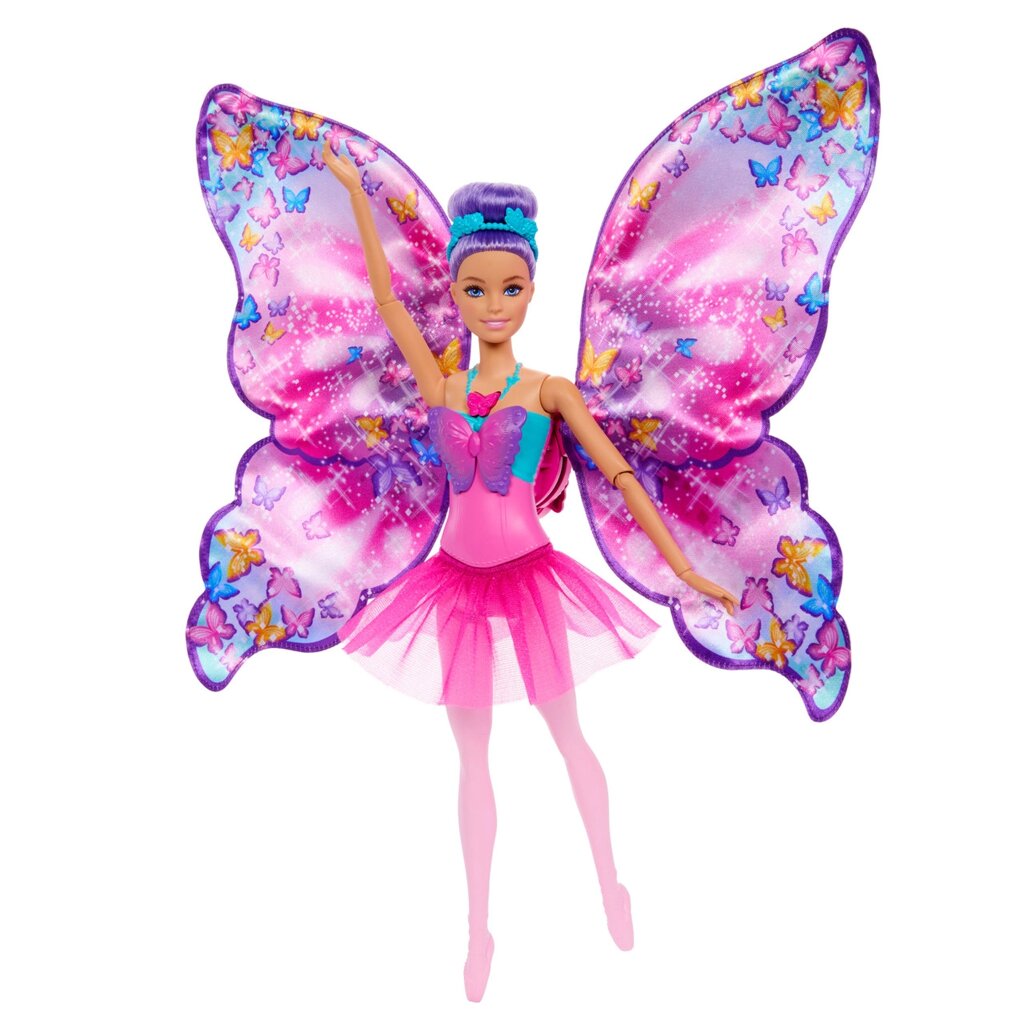 Barbie метеликова балерина 2 в 1 лялька з магічною трансформацією Hxj10 від компанії MyHome - фото 1