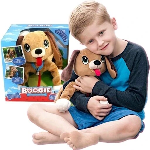 Boogie Dog Trouble's гуляє біжить інтерактивна собака бугі для собаки різдвяна плюшева 2608. від компанії MyHome - фото 1
