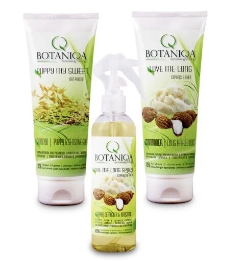 Botaniqa Puppy My Sweet Oat Protein шампунь для цуценят з овсяним протеїном 250мл + спрей-кондиціонер набір для цуценят від компанії MyHome - фото 1