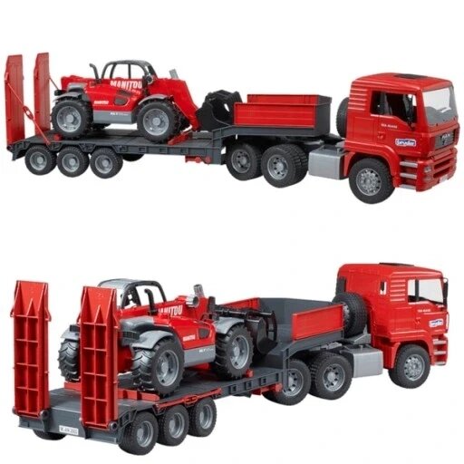 Bruder 02774 Man евакуатор з навантажувачем Manitou. від компанії MyHome - фото 1