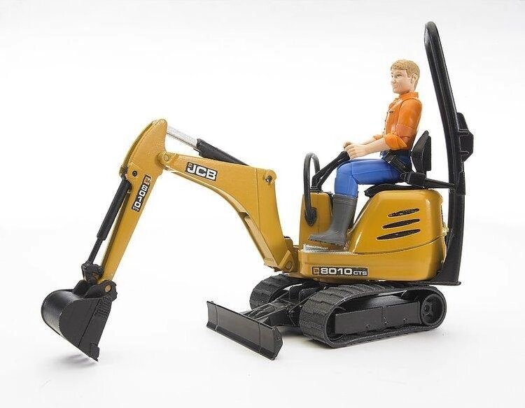 Bruder 62002 мікроекскаватор Jcb з фігуркою мініекскаватора від компанії MyHome - фото 1