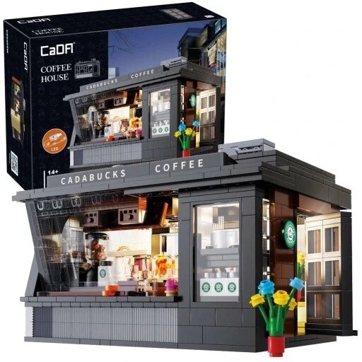 Cada Blocks Cadabucks Coffee House C66005w 768 шт Cafe кав'яння Led 768 ел. на. від компанії MyHome - фото 1
