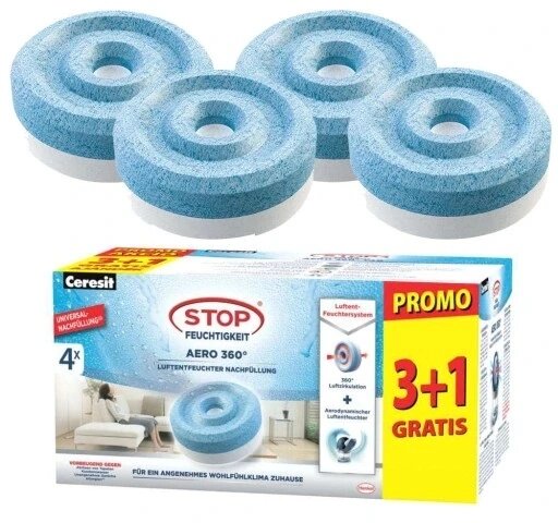 Ceresit Aero 360 Stop Moisture Tablets 4x450g влогоглочні вставки від компанії MyHome - фото 1