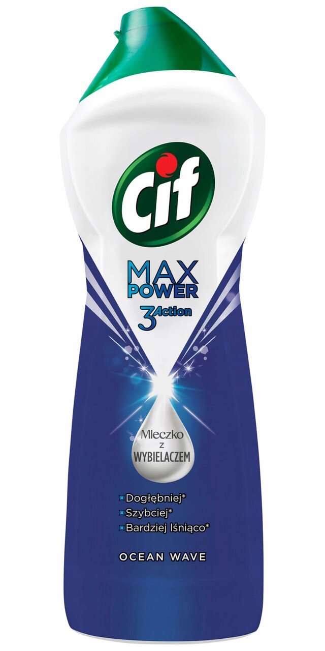 Cif молочко-чистящий засіб 1,01л Max Ocean Wave з відбілювачем 1001г від компанії MyHome - фото 1