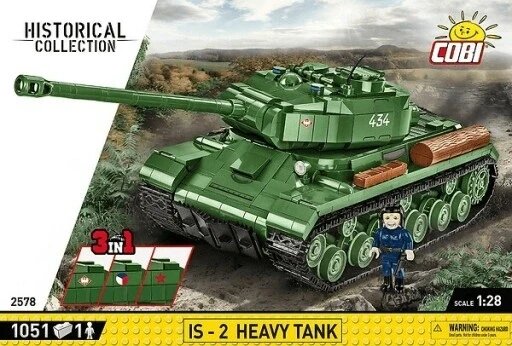 Cobi 2578 іс-2 Heavy Tank 1051 Blocks 3in1 важкий танк іс-2 історична колекція Cobi. від компанії MyHome - фото 1