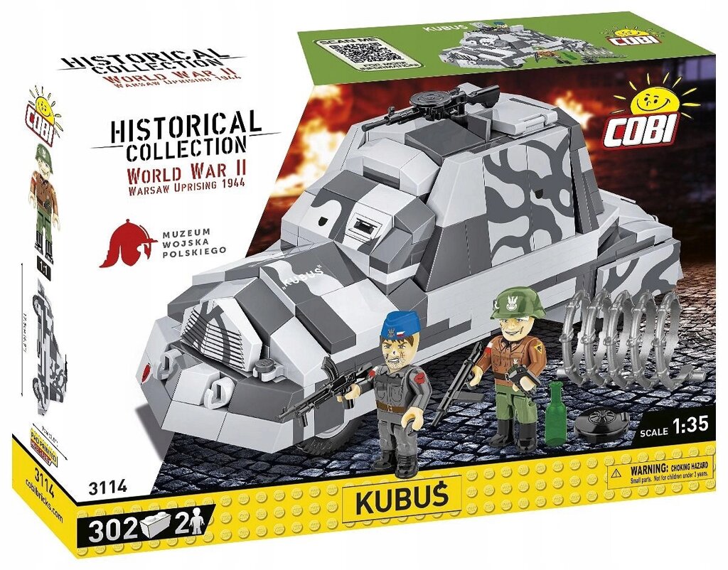 Cobi Hc Wwii /3114/ кубуш 300 кл броньований автомобіль варшавського повстання фігурки повстанців від компанії MyHome - фото 1