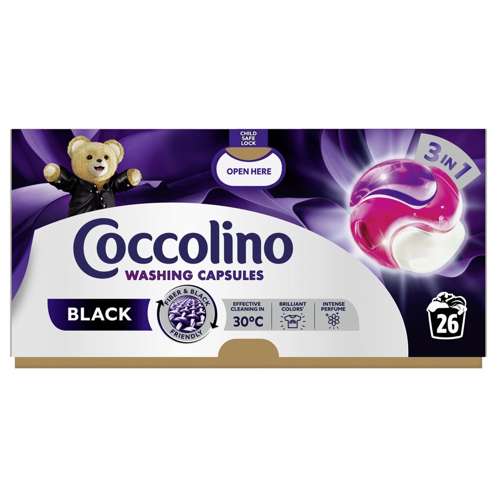 Coccolino Care капсулі 3в1 для прання чорних темних тканин 449,8 г (26 прань) чорний шт. від компанії MyHome - фото 1