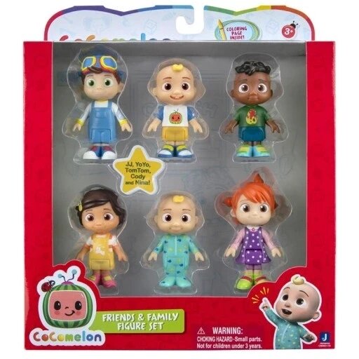 Cocomelon Family And Friends набір 6 фігурок з 6 Jazwares Cmw0170. від компанії MyHome - фото 1