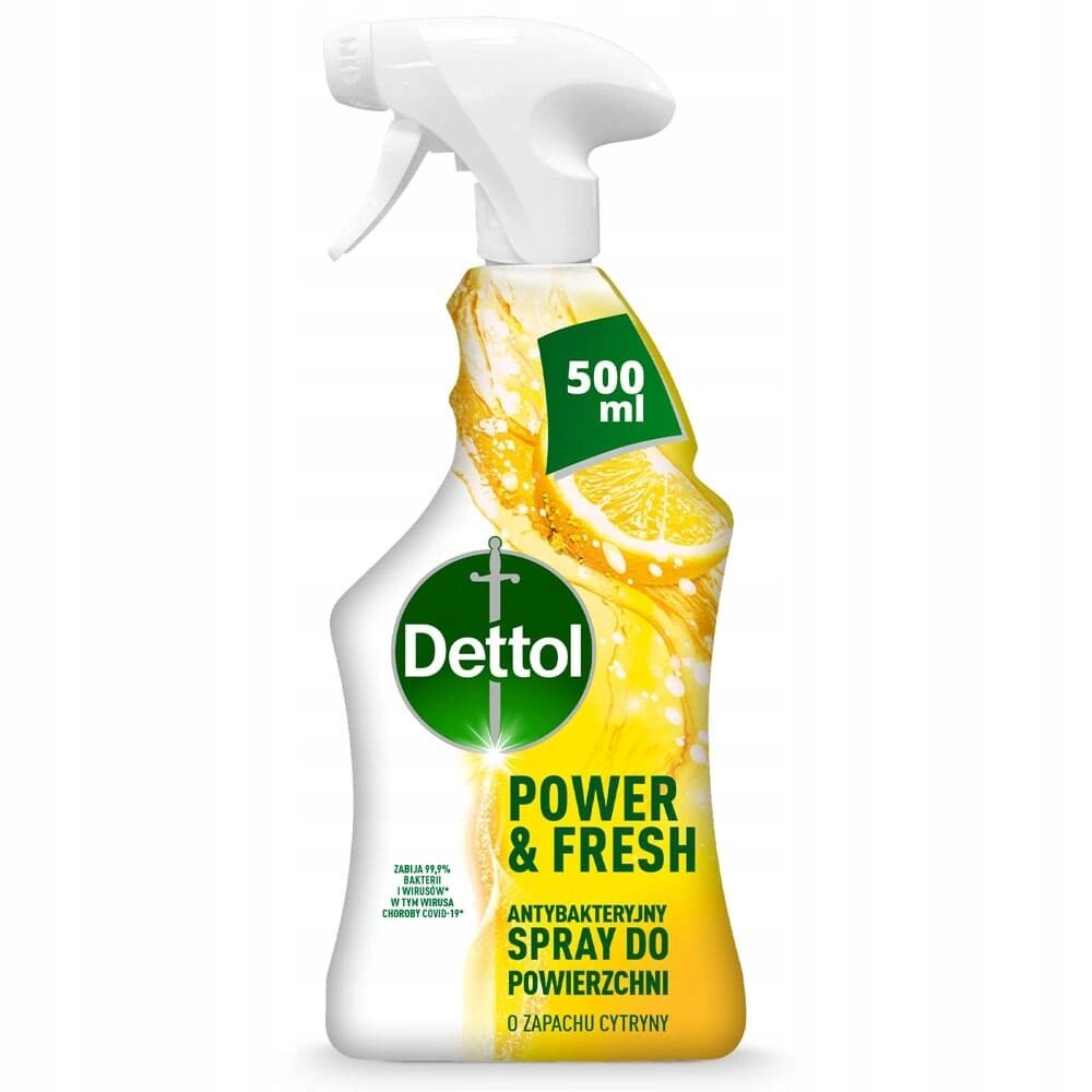 Dettol багатофункціональний засіб для чищення 0,5л спрей 500мл для прибирання та дезінфекції з ароматом лимона та лайма від компанії MyHome - фото 1
