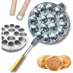 Набір з 2 шт. Велика пательня для печіння горіхів форма для печіння печива у вигляді горіхів