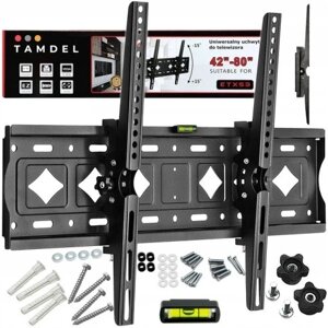 Набір з 2 шт. Кріплення для телевізора 42-80 дюймів універсальний телевізорний гачок екстра міцний до 75кг