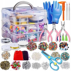 Комплект Xxl намистин для виготовлення біжутерії: браслетів намист буквенних намистин