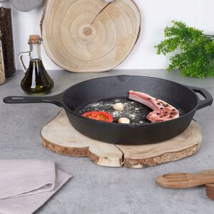 Традиційна сковорода Orion Aura 30 см чавун газова індукційна