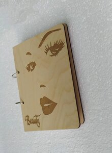 Дерев'яний блокнот "Beauty"на кільцях), щоденник з дерева
