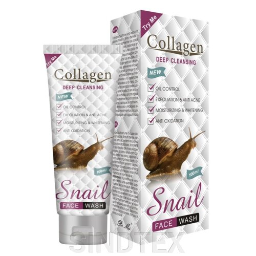 Пінка для вмивання Collagen Snail Deep Cleansing, 100мл
